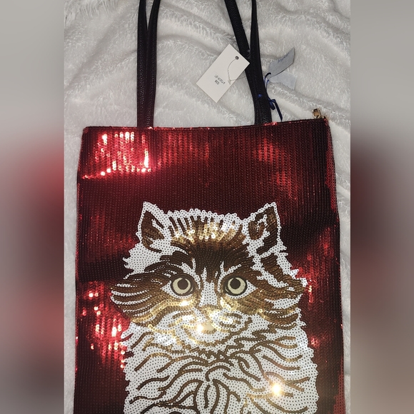 sequin cat tote - Picture 3 of 6